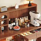 Modern Wood Buffet Storage Cabinet Sideboard