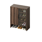 4-Tier Modern Wood Shoe Storage Bench