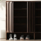 4-Tier Modern Wood Shoe Storage Bench