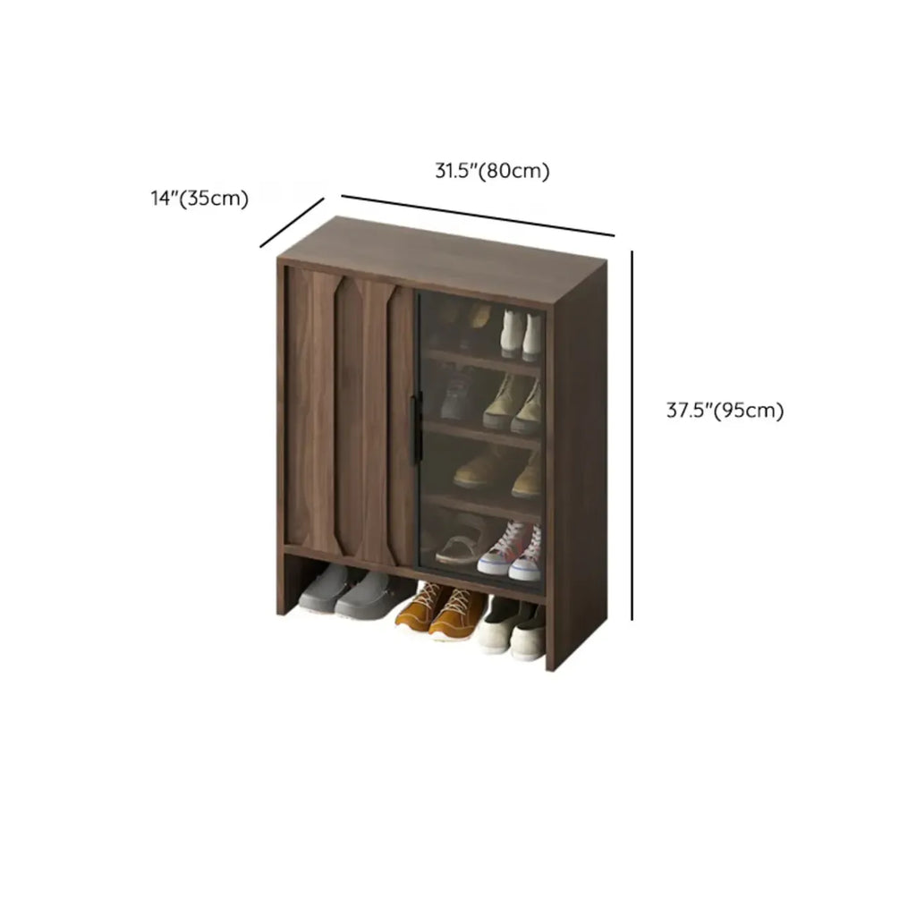 4-Tier Modern Wood Shoe Storage Bench