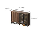 4-Tier Modern Wood Shoe Storage Bench