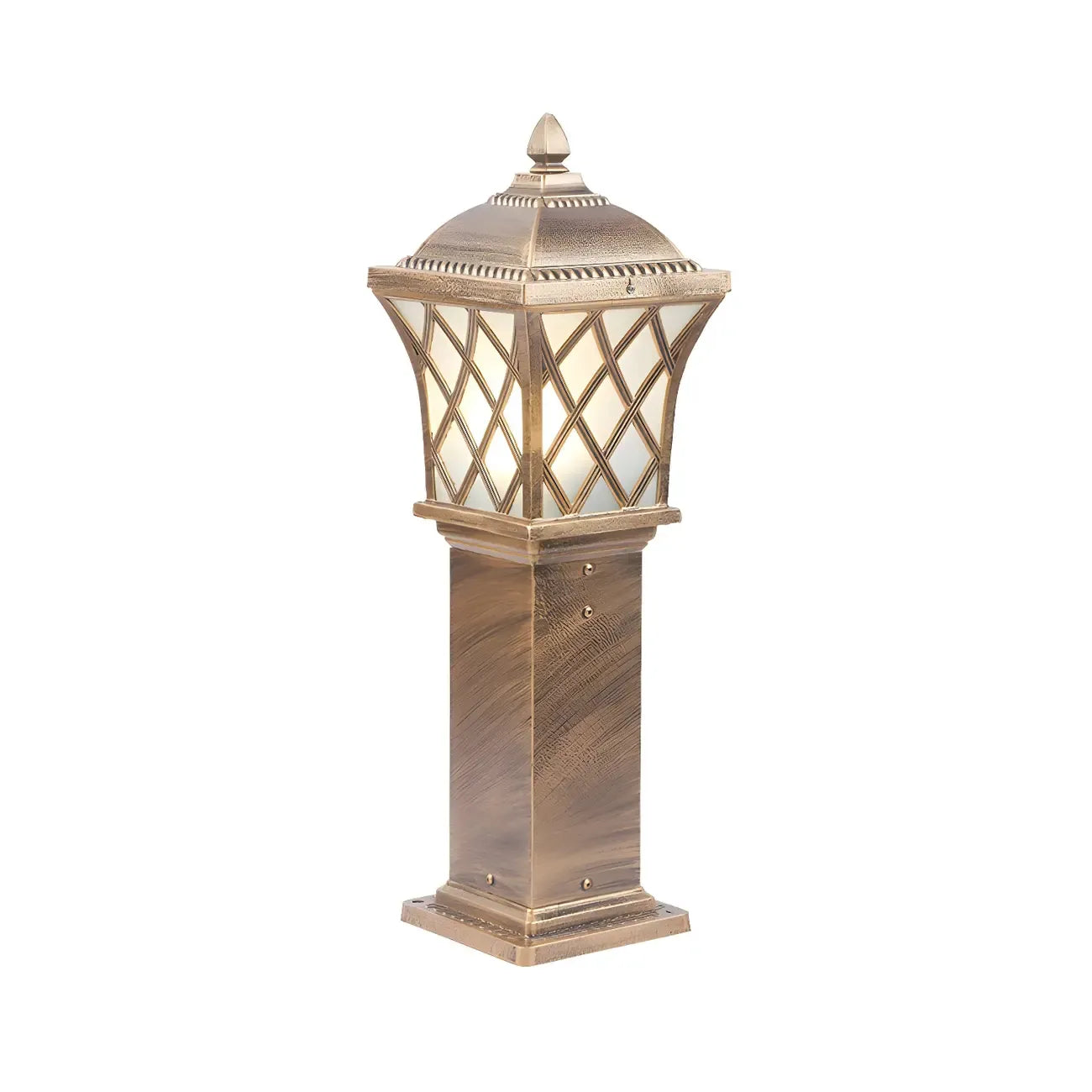 Vintage Flared Outdoor Column Landscape Lighting