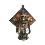 Industrial Bronze LED Lantern Wall Sconce for Bedroom Decor