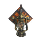 Industrial Bronze LED Lantern Wall Sconce for Bedroom Decor