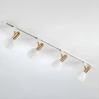 4-Light Modern Metal Dome Shade Slidable LED Track Light