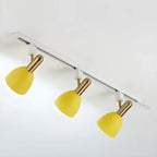 4-Light Modern Metal Dome Shade Slidable LED Track Light