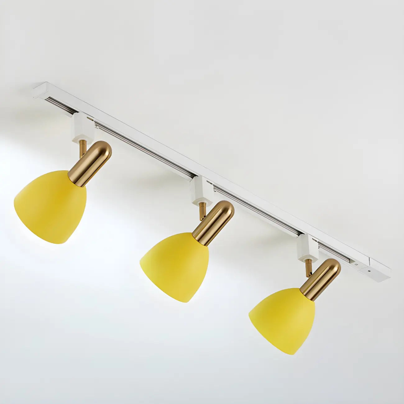 4-Light Modern Metal Dome Shade Slidable LED Track Light