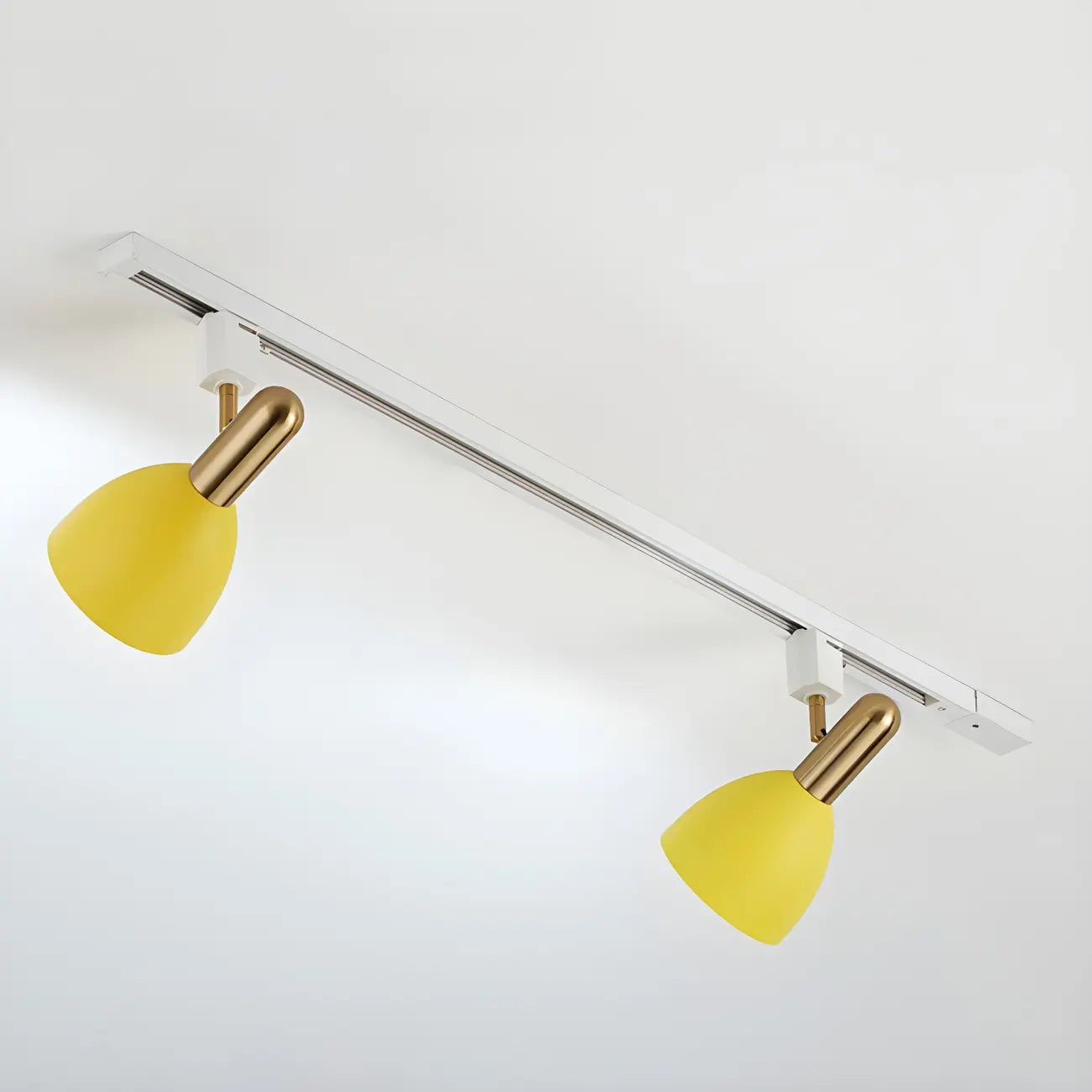 4-Light Modern Metal Dome Shade Slidable LED Track Light