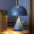 Art Deco Mushroom-Shape Metal LED Table Lamp