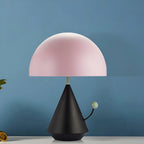 Art Deco Mushroom-Shape Metal LED Table Lamp