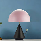 Art Deco Mushroom-Shape Metal LED Table Lamp