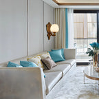 13¡°Colonial Brass Wall Sconce with LED Light for Bedroom