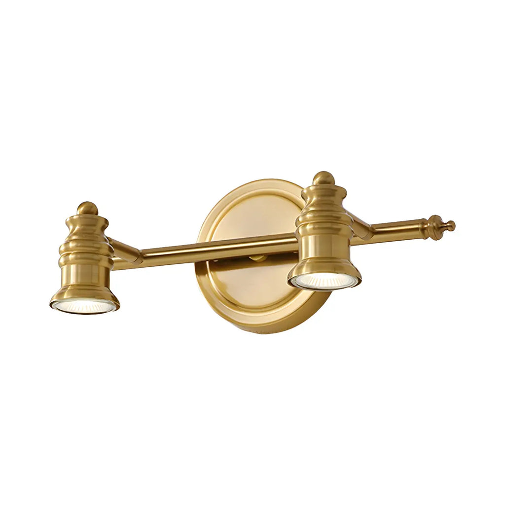Modern Oval Brass Vanity Light with Warm Light for Bathroom