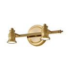 Modern Oval Brass Vanity Light with Warm Light for Bathroom