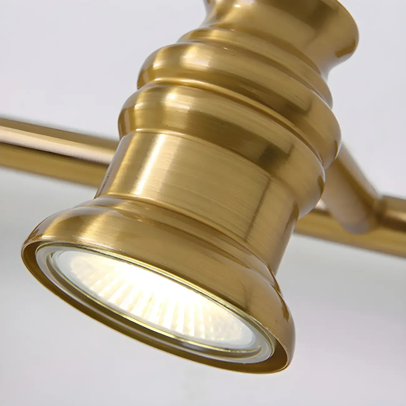 Modern Oval Brass Vanity Light with Warm Light for Bathroom