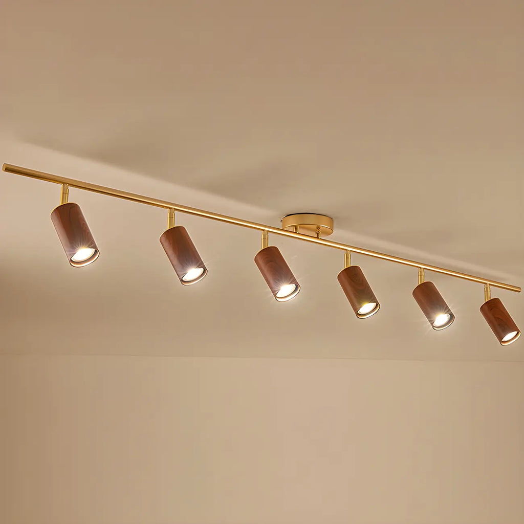 Modern 4-Light LED Fixed Track Light with Adjustable Head