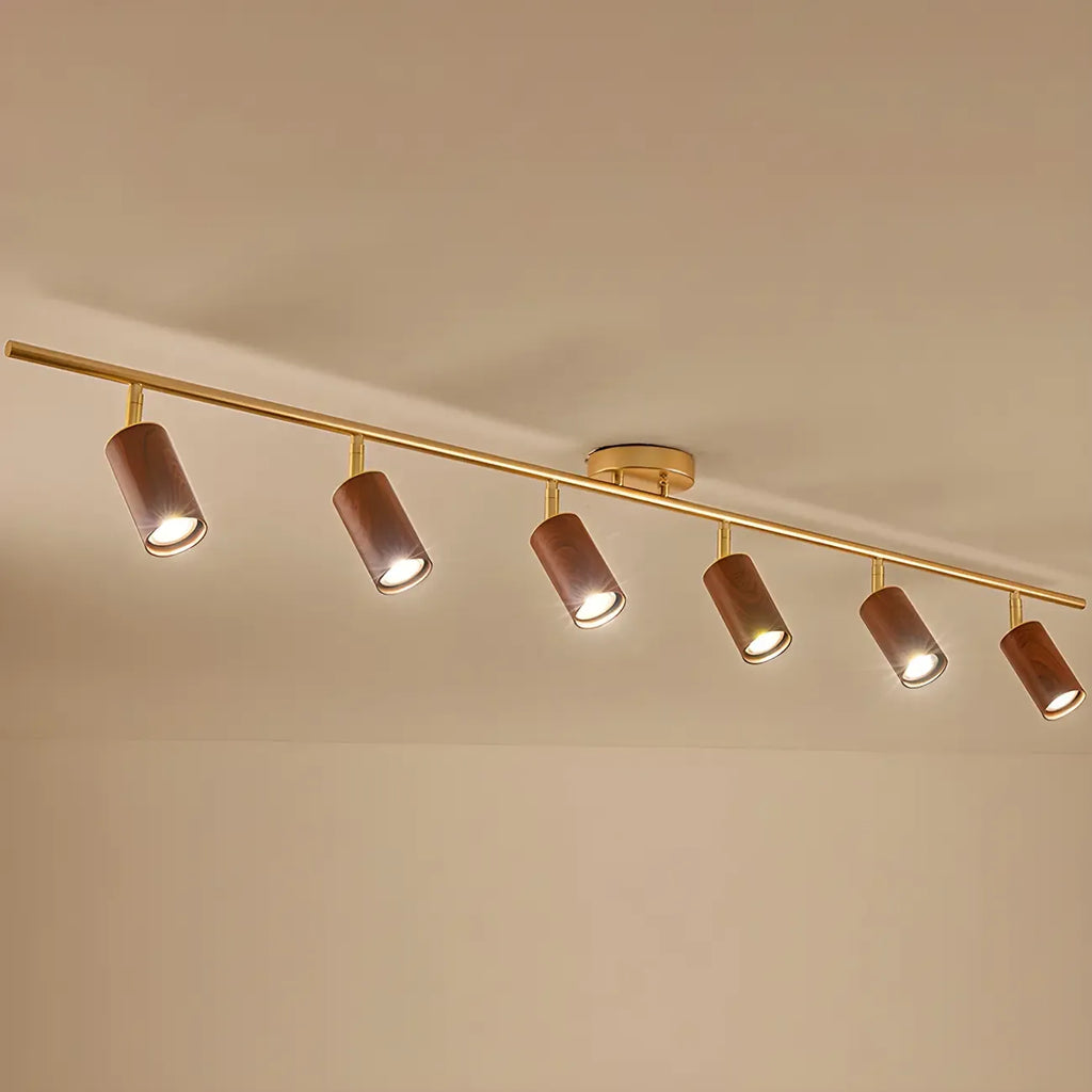 Modern 4-Light LED Fixed Track Light with Adjustable Head