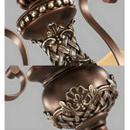 Brown Floral Metal Vintage Chandelier Classic Design