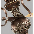 Brown Floral Metal Vintage Chandelier Classic Design