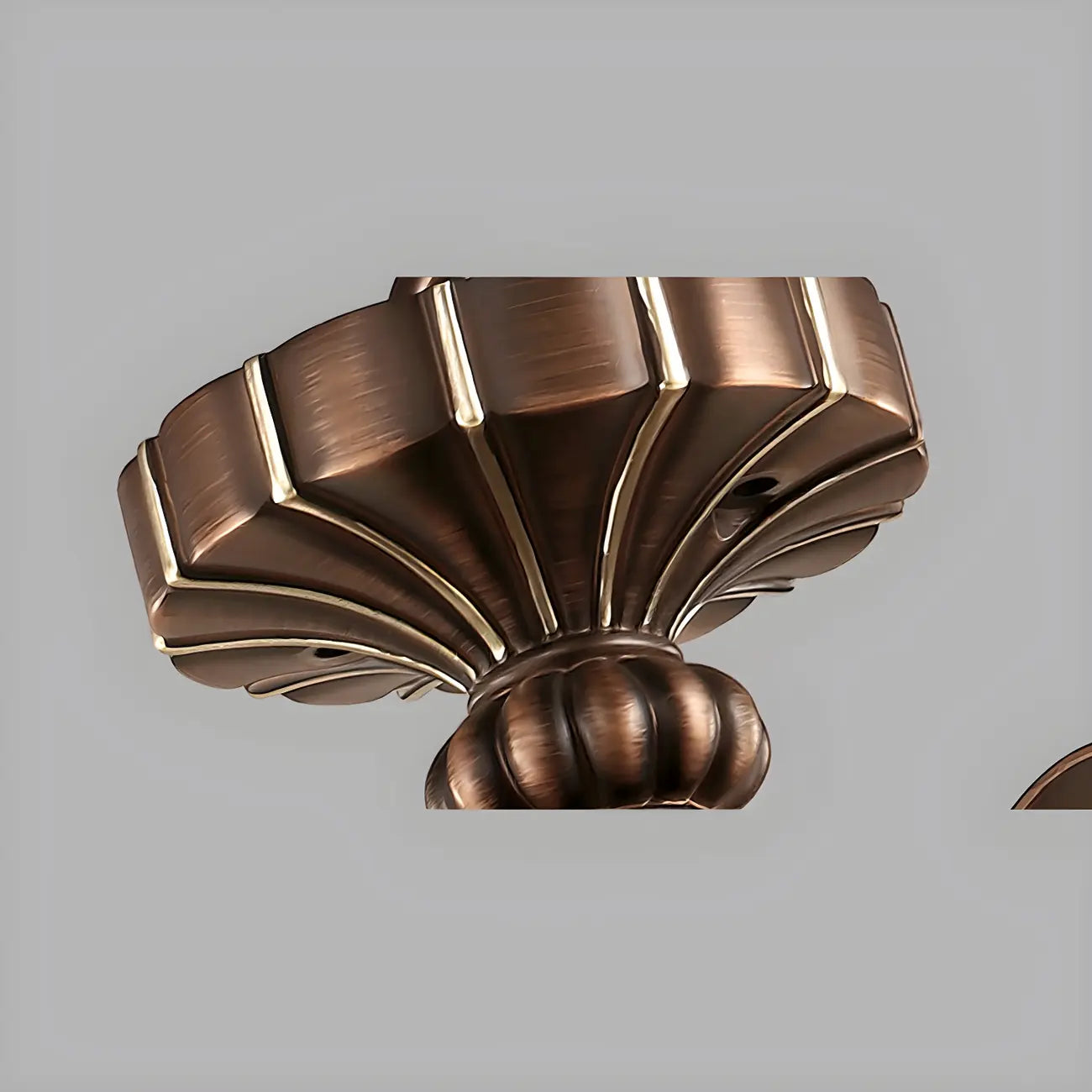 Brown Floral Metal Vintage Chandelier Classic Design