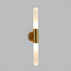 Cylinder Modern Brass 2-Light Vanity Light for Bathroom