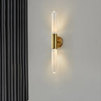 Cylinder Modern Brass 2-Light Vanity Light for Bathroom