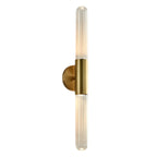 Cylinder Modern Brass 2-Light Vanity Light for Bathroom