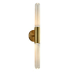 Cylinder Modern Brass 2-Light Vanity Light for Bathroom