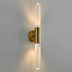 Cylinder Modern Brass 2-Light Vanity Light for Bathroom