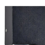 Modern Geometric Metal Black LED Outdoor Wall Light