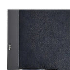 Modern Geometric Metal Black LED Outdoor Wall Light
