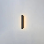 Modern Metal Black Linear LED Outdoor Wall Light