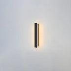 Modern Metal Black Linear LED Outdoor Wall Light