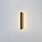 Modern Metal Black Linear LED Outdoor Wall Light