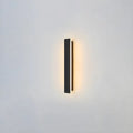 Modern Metal Black Linear LED Outdoor Wall Light