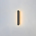 Modern Metal Black Linear LED Outdoor Wall Light
