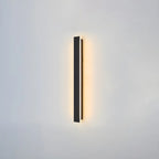 Modern Metal Black Linear LED Outdoor Wall Light