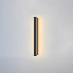 Modern Metal Black Linear LED Outdoor Wall Light