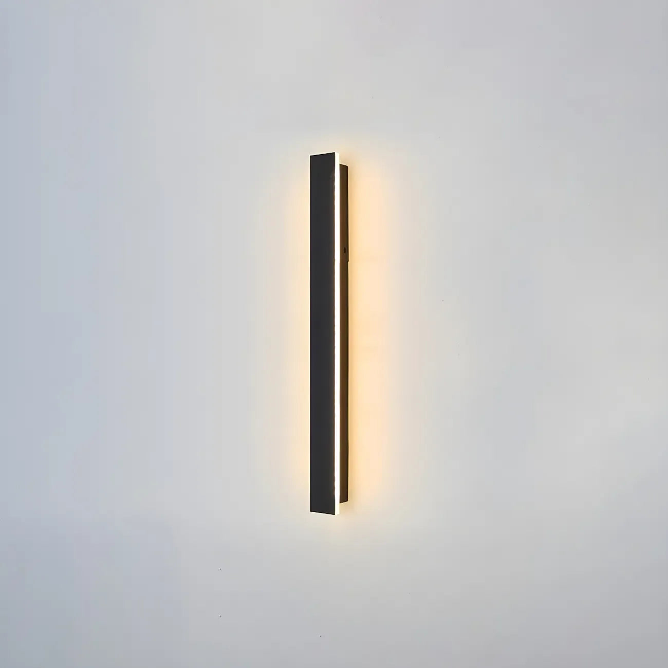 Modern Metal Black Linear LED Outdoor Wall Light