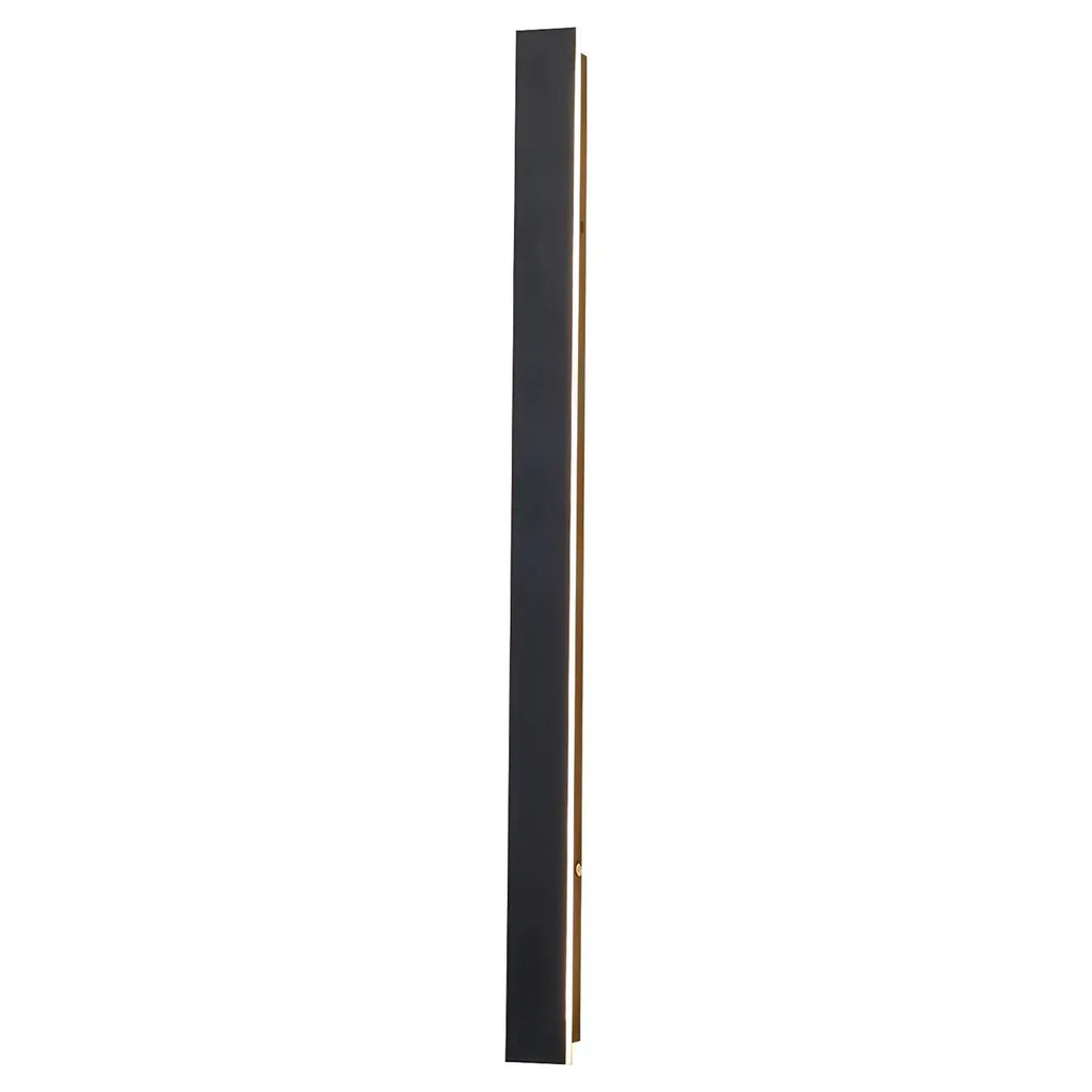 Modern Metal Black Linear LED Outdoor Wall Light