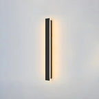 Modern Metal Black Linear LED Outdoor Wall Light