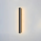 Modern Metal Black Linear LED Outdoor Wall Light