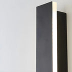 Modern Metal Black Linear LED Outdoor Wall Light