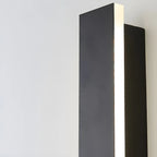 Modern Metal Black Linear LED Outdoor Wall Light