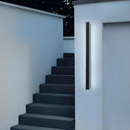 Modern Metal Black Linear LED Outdoor Wall Light