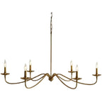Industrial 6-Light Metal Vintage Candelabra Chandelier