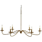 Industrial 6-Light Metal Vintage Candelabra Chandelier