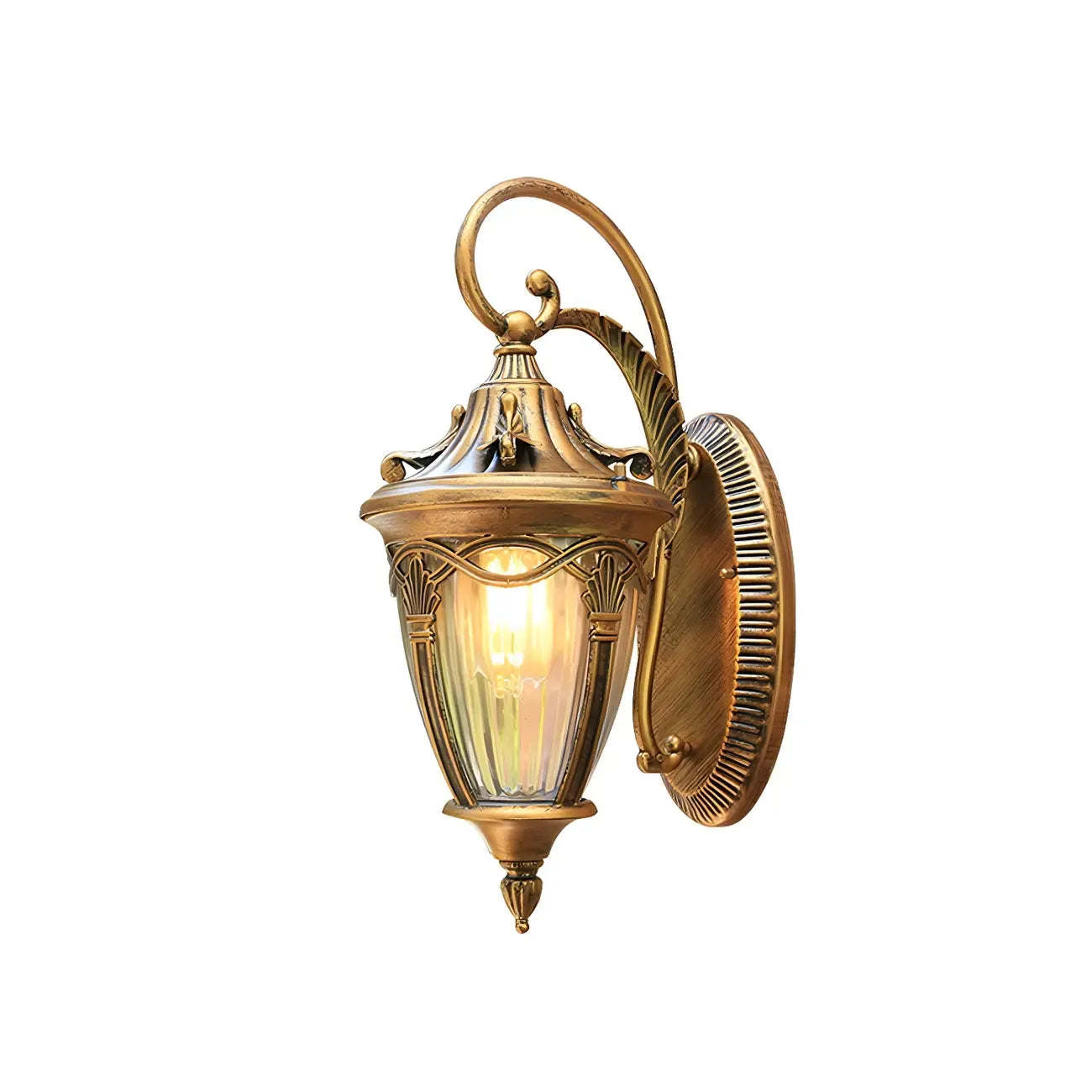 Waterproof Vintage Outdoor Bronze Wall Lantern Sconce