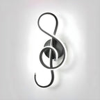 Unique Black Linear Flowing LED Wall Sconce for Living Room