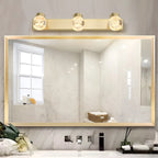 Modern Gold Metal Bathroom Vanity Light
